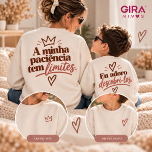 Sweat Mãe & Filho | Paciência Sem Limites? 🤎