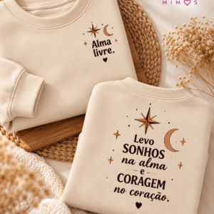 Sweat Alma Livre — Coleção Palavras que Vestem | Gira Mimos®